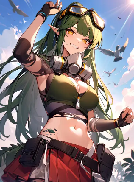 Gavial the Invincible - Arknights SDXL