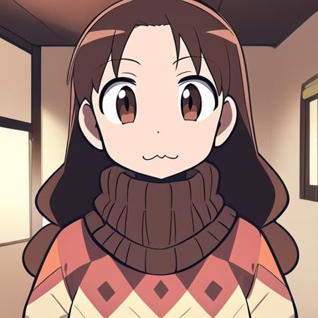 yukari tanizaki brown hair sweater