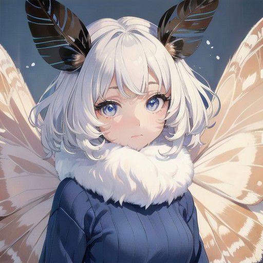 Moth girl concept image by AmongUs2941