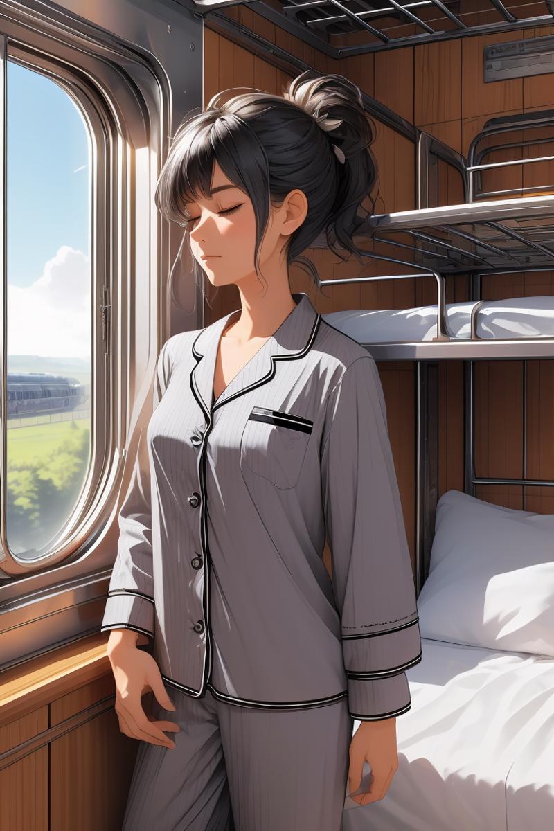 girl like train roomette image by MarkWar