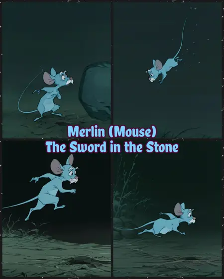 Merlin (Mouse) | The Sword in the Stone | IllustriousXL & PonyXL