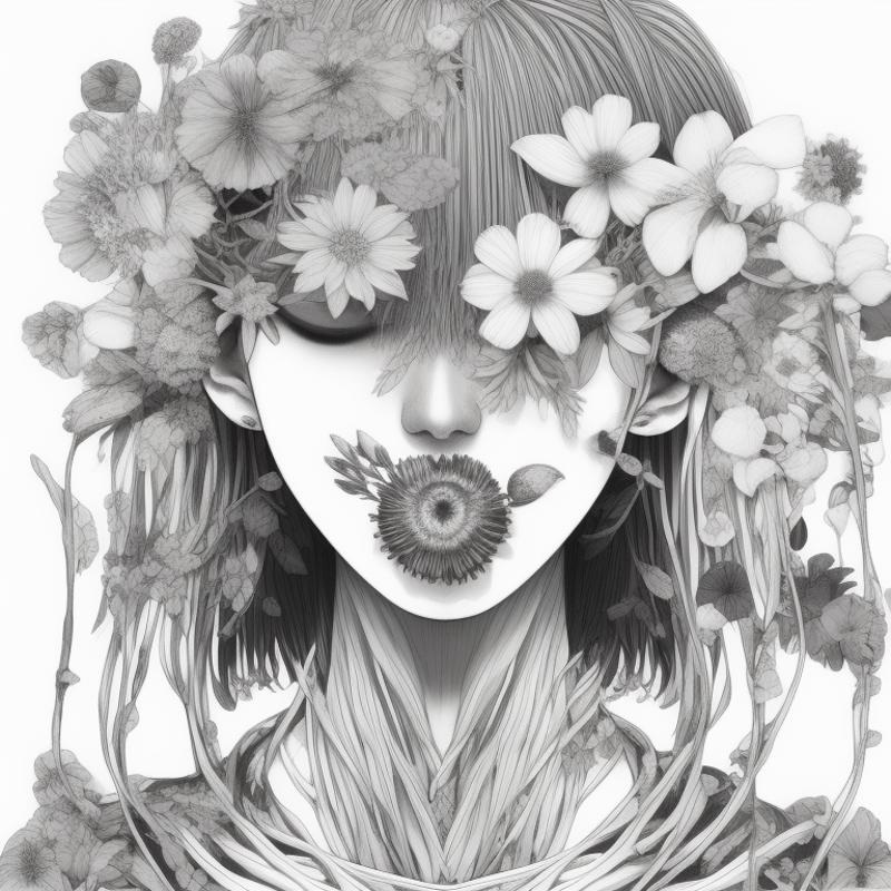 Flower Man 地獄楽_SD1.5Lines\Light Color image by Shivae