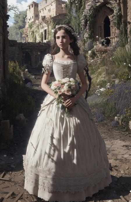 award winning full body portrait photo of a woman wearing an intricate baroque dress, black french braid hair, Style-Renaissance, Style-Renaissance background, (backlighting:1.2), bloom, (light sparkles:1.2), chromatic aberration, (lens flare:1.2), sharp focus, majestic oil painting by Ed Blinkey, Atey Ghailan, Studio Ghibli, by Jeremy Mann, Greg Manchess, Antonio Moro, trending on ArtStation, trending on CGSociety, Intricate, High Detail, Sharp focus, dramatic, photorealistic painting art by midjourney and greg rutkowski Style-Bone