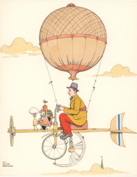 Retro-futurist contraptions - William Heath Robinson Style Flux1-Dev