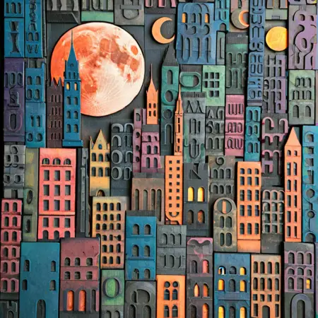 Letterpress Landscape