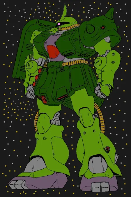 MS-06FZ Zaku II Kai Commander Character LORA