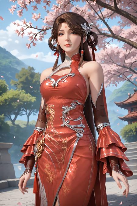 完美世界 - 火灵儿旗袍 - Pony v1.0