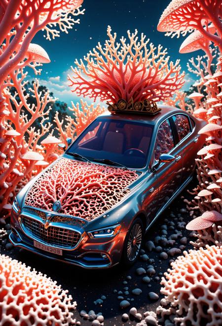 (cinema art by Fatih Akin:1.2) and (Steven Spielberg:0.8) , amateurish 3d blender render, masterpiece, Gilded, high angle shot of a (coral style,score_9, score_8_up, score_7_up, score_6_up, a close-up of a sedan made of coralbugxl, featuring stylish sedan design, exquisite and imaginative poster art, coralbugxl decoration, coralbug xl, alice's adventures in wonderland theme, coralbugixl, highly detailed fantasy art, exquisite digital illustrations, detail rich digital art, highly detailed digital painting, surrealist digital artworks, 3d epic illustrations:1.3) , it has intricate details, it is made from Wilderness, lush field and Planet Saturn in background, Thunderstorm, Panorama, Kawaii anime, glowy translucency, 800mm lens, Pastel Colors, Bronze and cheetah print flakes, Batik, wallpaper, beautiful, anime sketch