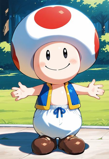 Toad - Super Mario Bros - Illu Illustrious