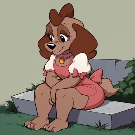 Colette  Dog, anthro_dog, female_dog   Pound Puppies cartoon