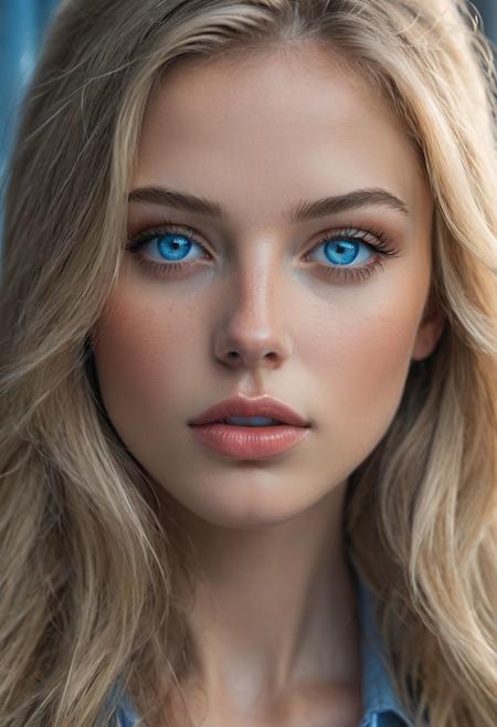 (sharp), (masterpiece), (best quality), (ultra-detailed), natural colors, adobe lightroom, 8K
1girl, stunning, beautiful, solo, long hair, blonde hair, (bright blue eyes:1.1), lips, nose, realistic, photorealistic