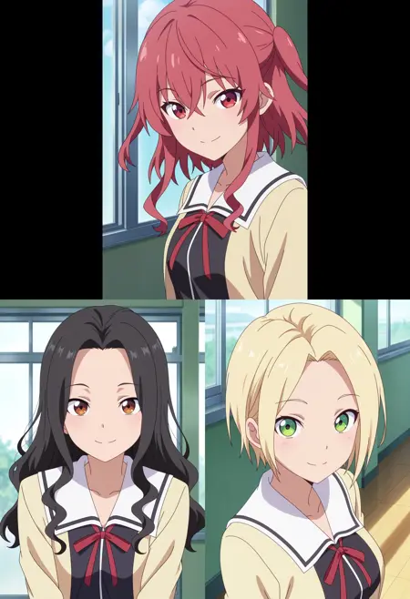 栄村 茜 (Eimura Akane)/ 椎名 黒子 (Shiina Kuroko) / 柊 姫衣 (Hiiragi Kii) - アホガール (AHO-GIRL)