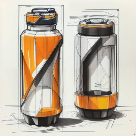 Industrial Design X Marker Rendering SD 1.5 LoRA