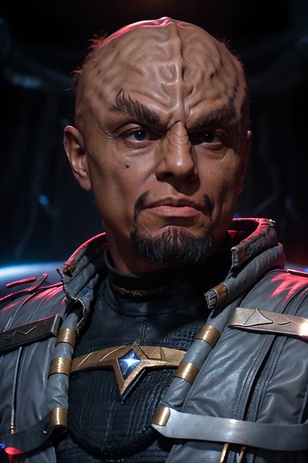 klingon forehead ridge thick eyebrows dark skin