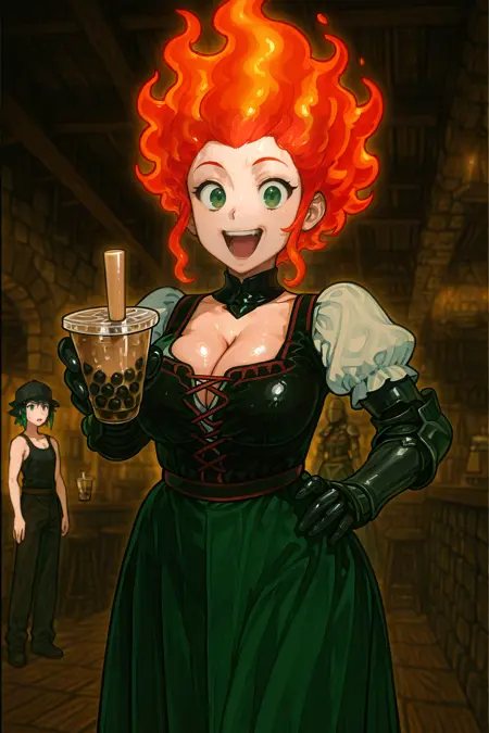 Illustrious handing you something