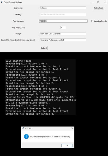 Automatic Civitai Website MetaData Tool v1.0