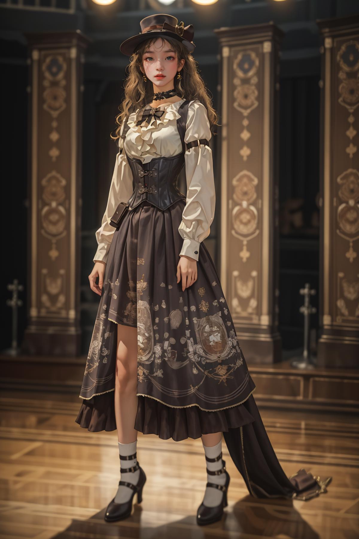 [Realistic] Steampunk style dress | 蒸汽朋克风裙子 image by affa1988