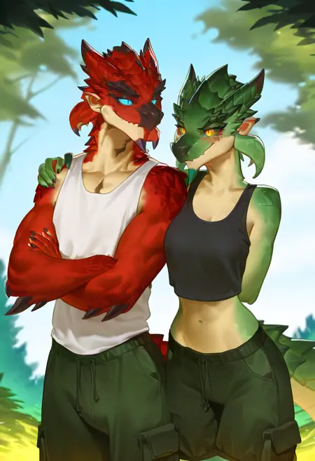 Rathian & Rathalos [1.5 & Noob XL | Monster Hunter]