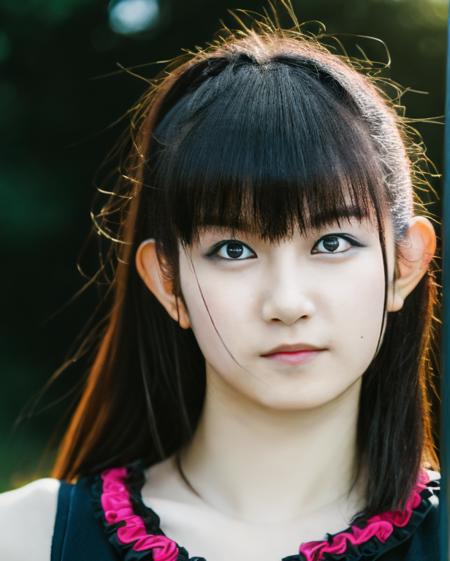 realistic, photorealistic, detailed, beautiful, RAW photo, film grain, (natural lighting :1.2), japanese, woman, raw photo, photo background, long hair, suzuka nakamoto,suzukav4, punk style, wearing a pink top, 20 years old,  black eyes,  bokeh, park,mature
<lora:Suzuk4-step00007350:1> inside a pool