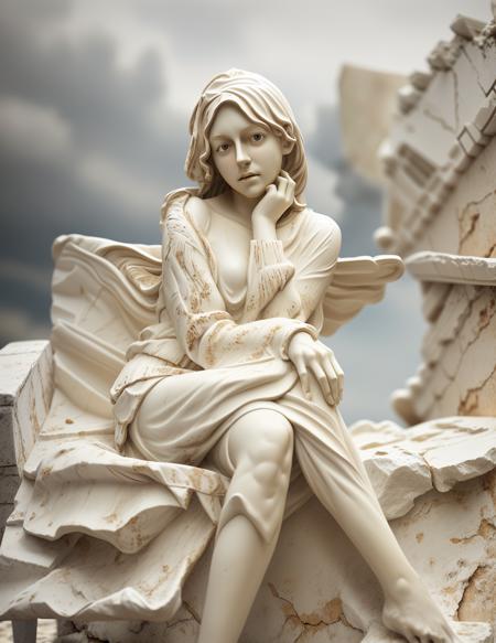 statue solo white sculpture