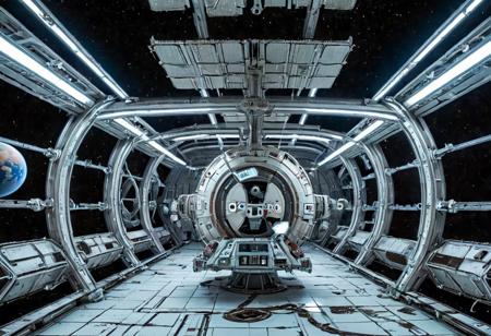 an abandoned sophisticated planetary space station in details <lora:Biolumins:0.6>