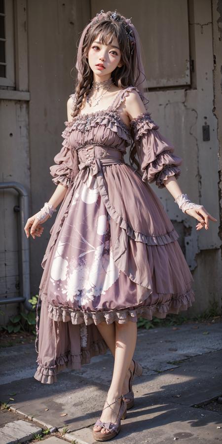 镜花水夜】Dress No.9 Pink Dress - AIEasyPic