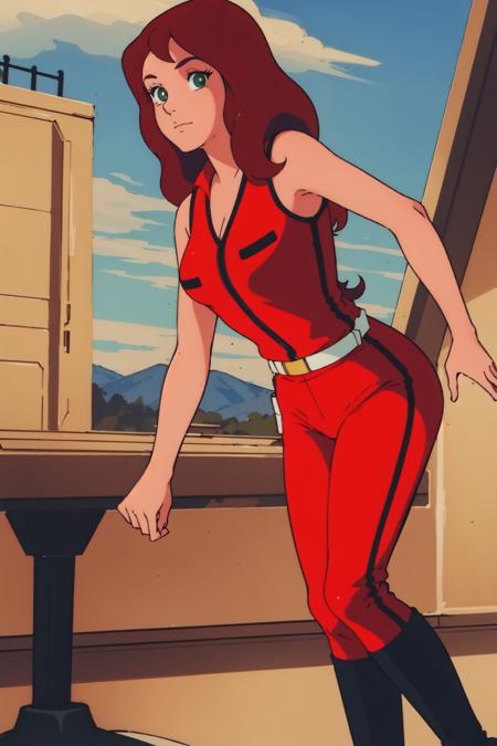 masterpiece, best quality, solo,1girl,looking at viewer,outdoor,
<lora:FubukiElenaV1:0.8>FubukiElena, red jumpsuit, black boots,