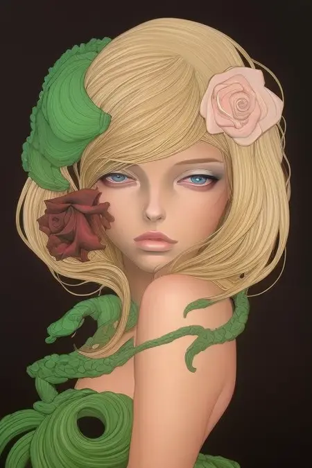 Audrey Kawasaki and Woman