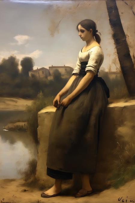 <lora:Jean-Baptiste-Camille Corot Style:1>Jean-Baptiste-Camille Corot Style - A new Innovative painting that expresses the style and uniqueness of the painter, Jean-Baptiste Camille Corot style