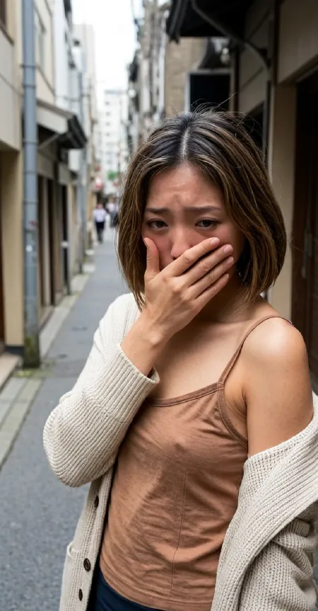 Ashamed Humiliated - Sad Expression