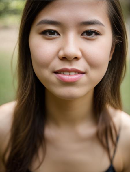 Raw Photo, close up , Pinhole Photo ,   fit , __BoCharsMag/female/modern__ , Making funny face , Spaghetti Strap Dress , dslr , photography by  Chien-Chi Chang , <lora:LowRA:0.5>