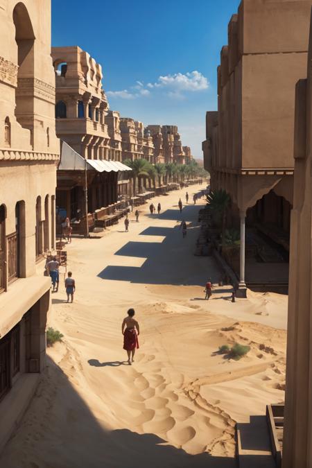12style desert city city street archades castle sand