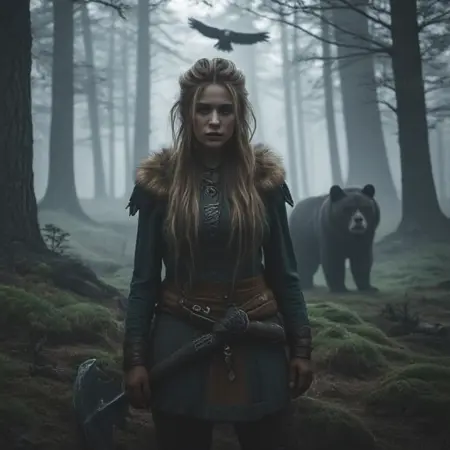 Female Vikings Face and Hairstyle