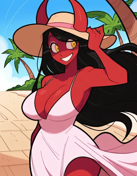 Lili the demon girl - Swept bangs (Idolomantises)