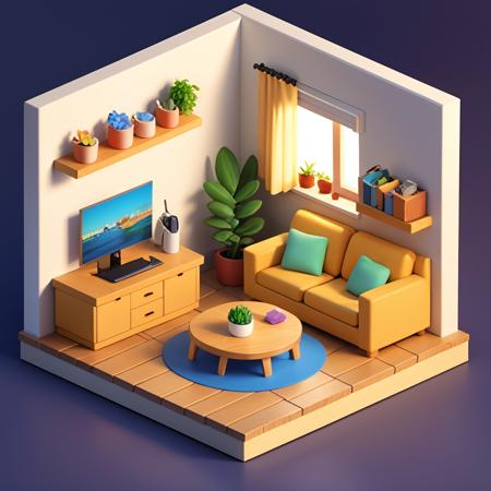 3d  blender room house bedroom