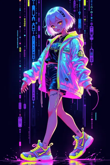 DJ_Cyberpunk Style_Character Image Generation