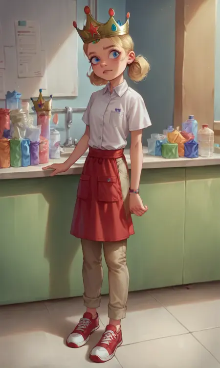 (Blonde) Pizza Kingdom Girl - The Ant Bully