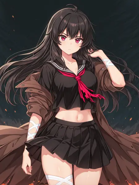 soulworker / IrisYuma's default outfit 伊莉絲.悠娜 預設時裝 only outfit