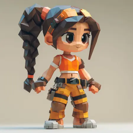 Low Poly Style - Flux 1