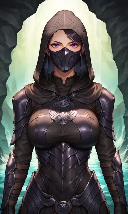 Nightingale Armour from Skyrim for Pony