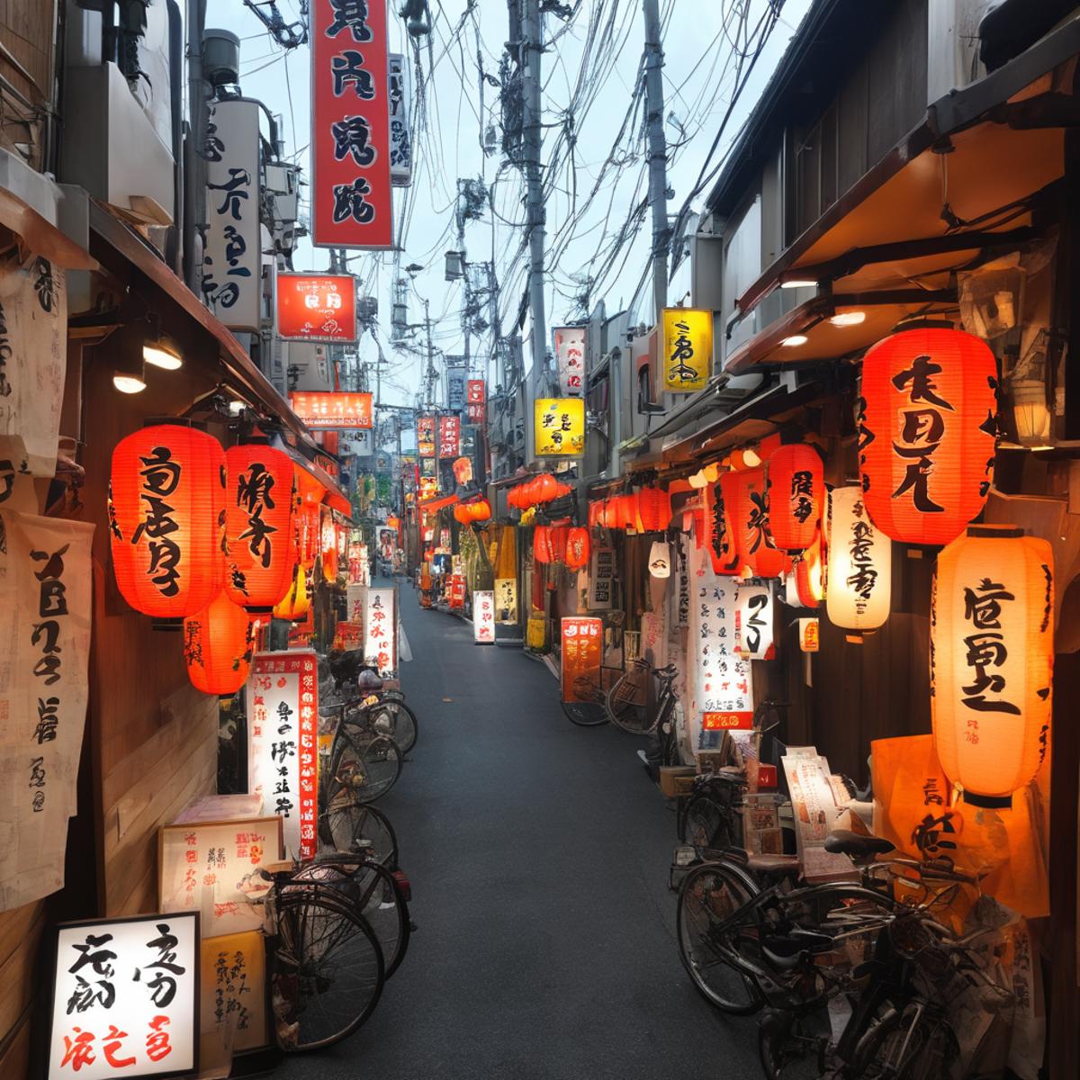 飲み屋街～しょんべん横丁(大阪・十三)  / Bar Street - Shonben Yokocho (Juso, Osaka) SDXL image by swingwings