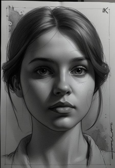 abyssorangemix2_Hard, (greyscale, traditional media, sketch), portrait, 1girl, cover - perfect tone, style of drawing graphics, (Ingres Jean Auguste Dominique), artistic photography 8k, photorealistic concept art, bokeh, soft natural surround, cinematic perfect light, Monochrome style