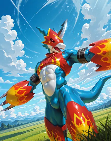 Flamedramon (Digimon) (Illustrious) (AD)