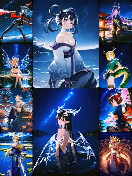 Dragon Girl Concepts [Pony]