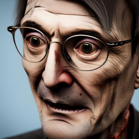 zombie , lauterbach, glasses, detailed, 8k