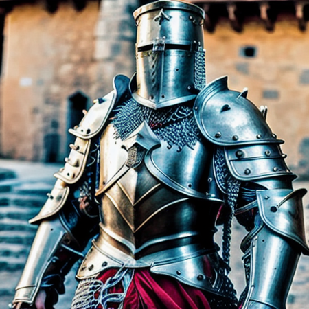 an heavyknight, standing in front  of medieval village, holding a mace,waering armor, tabar,  full-length photo, 70mm lens, symmetrical, posing, sharp, textured skin,  realistic,intricated detailed, detailed gauntlet ,(perfect fingers:1.2),  photographed by a Nikon Z7 II Camera,(high detailed armor:1.2),8k uhd,  <lora:heavyknight:0.8>