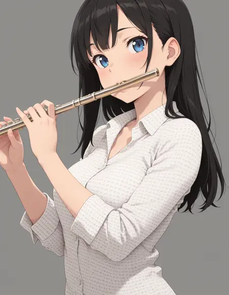 Pose : Play flute