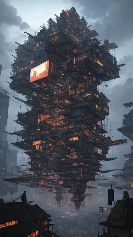 As_Floating buildings 浮空城