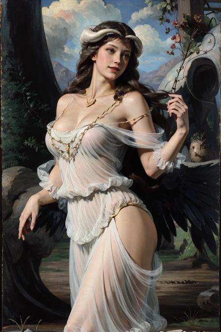 (renaissance:1.3),masterpiece, best quality, highres, al1, demon horns, slit pupils, white gloves, white dress, bare shoulders, detached collar, cleavage, black wings, feathered wings, low wings, <lora:albedo_(overlord)_v10:0.7>, cowboy shot, standing, smile, dungeon, evil smile,<lora:Renaissance:1>
Negative prompt: (worst quality:2), (low quality:2), (normal quality:2), lowres, bad anatomy, bad hands, normal quality, ((monochrome)), ((grayscale)) watermark, (nsfw:1.3)
ng_deepnegative_v1_75t, bad_pictures, negative_hand-neg, easynegative, verybadimagenegative_v1.3, bad-hands-5 badhandv4
Steps: 35, Sampler: DPM++ SDE Karras, CFG scale: 7, Seed: 1231457513, Size: 512x768, Model hash: d819c8be6b, Model: majicmixRealistic_v4, Denoising strength: 0.4, Clip skip: 2, Hires upscale: 2, Hires steps: 10, Hires upscaler: R-ESRGAN 4x+, Lora hashes: "albedo_(overlord)_v10: 3e8267163101, Renaissance: 4a5e18dcacc3", Version: v1.3.0