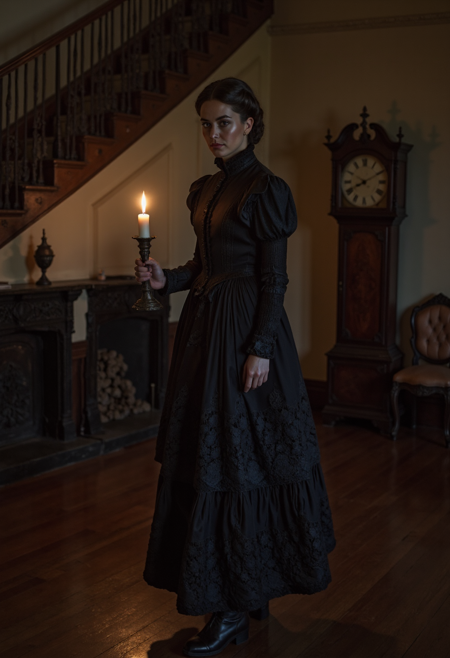 Black Victorian Dress V1